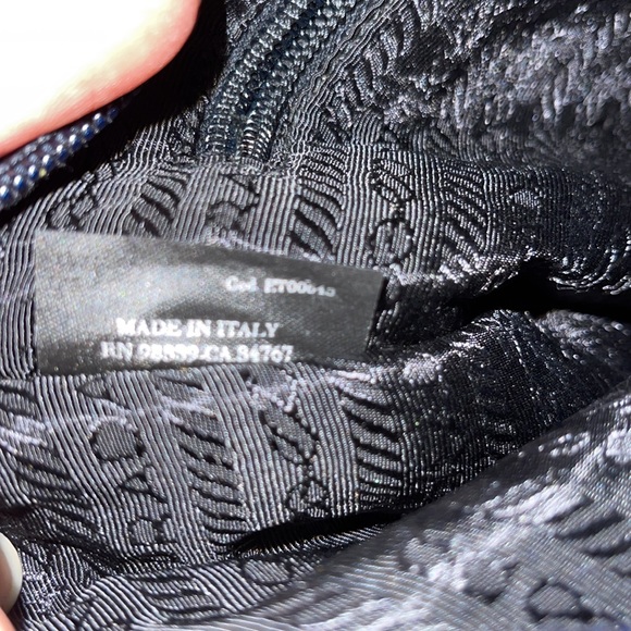 Prada Gray Tweed Tote Bag Grey Purple: VINTAGE - Picture 7 of 11